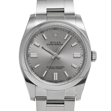 ロレックス オイスターパーペチュアル 36 116000 グレー メンズ 時計 【中古】【wristwatch】