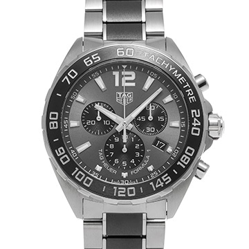 タグ ホイヤー フォーミュラ1 クォーツ クロノグラフ CAZ1011.BA0842 グレー/ブラック メンズ 時計 【中古】【wristwatch】