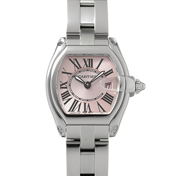 カルティエ ロードスター SM W62017V3 ピンク レディース 時計 【中古】【wristwatch】