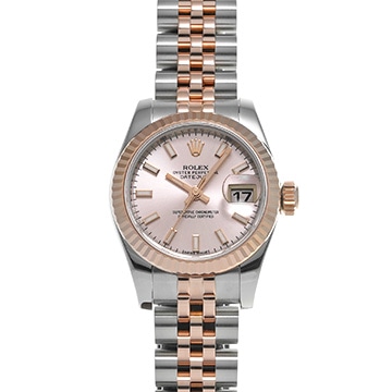 ロレックス デイトジャスト 179171 ピンク レディース 時計 【中古】【wristwatch】