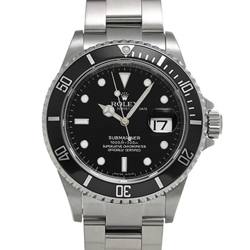ロレックス サブマリーナ デイト 16610 ブラック メンズ 時計 【中古】【wristwatch】