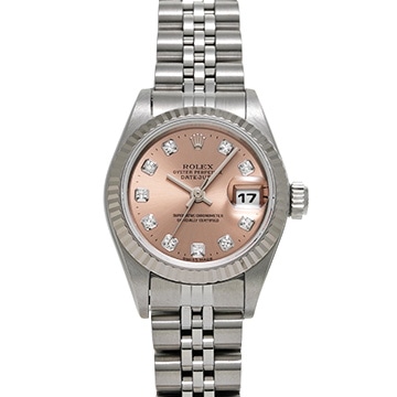 ロレックス デイトジャスト 69174G ピンク/ダイヤモンド レディース 時計 【中古】【wristwatch】