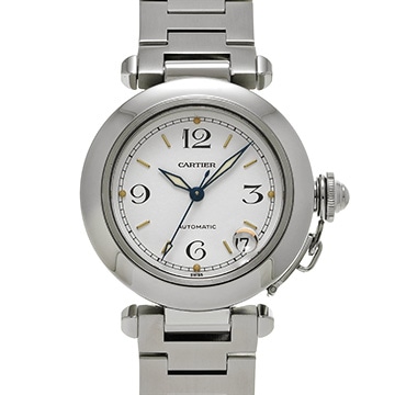 カルティエ パシャC W31015M7 ホワイト ユニセックス 時計 【中古】【wristwatch】