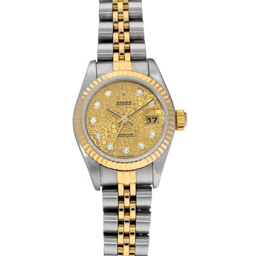 ロレックス デイトジャスト 79173G シャンパンコンピュータ/ダイヤモンド レディース 時計 【中古】【wristwatch】