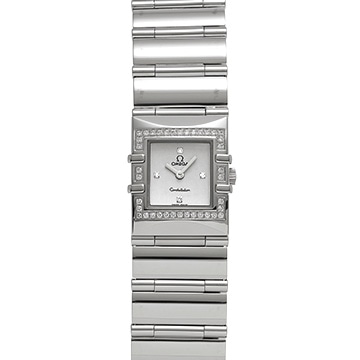 オメガ コンステレーション カレ クアドラ  1528.36 グレー/ダイヤモンド レディース 時計 【中古】【wristwatch】