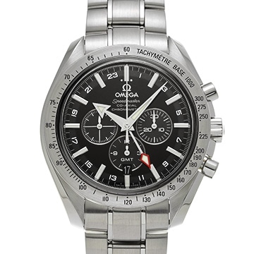 オメガ スピードマスター ブロードアロー コーアクシャル GMT 3581.50 ブラック メンズ 時計 【中古】【wristwatch】