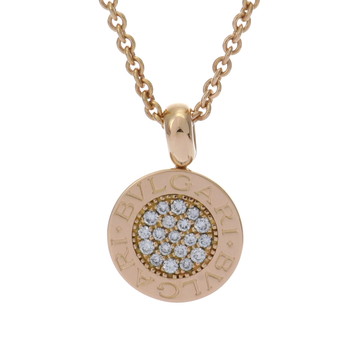 ブルガリ ブルガリブルガリ ネックレス パヴェ ゴールド K18イエローゴールド YG レディース ジュエリー 【中古】【jewelry】