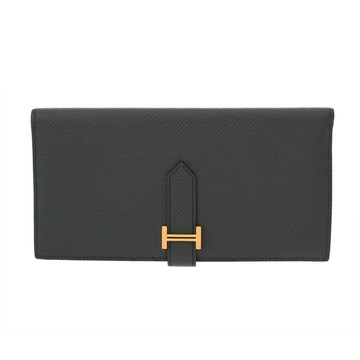 エルメス ベアン スフレ ヴェールグリス ヴォーエプソン ユニセックス 財布 【中古】【purse】