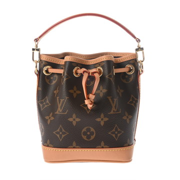 ルイ ヴィトン モノグラム ナノ ノエ ブラウン M81266 モノグラムキャンバス レディース バッグ 【中古】【bag】