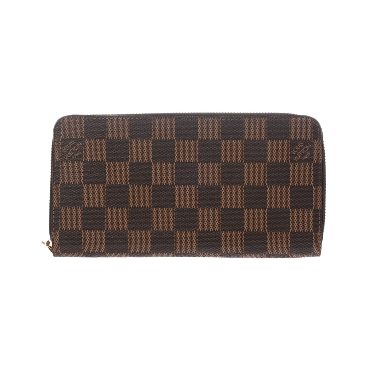 ルイ ヴィトン ダミエ ジッピーウォレット ブラウン N41661 ダミエキャンバス ユニセックス 財布 【中古】【purse】