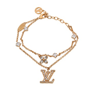 ルイ ヴィトン ブレスレット レディLV ゴールド M1582A メタル/ストラス レディース ジュエリー 【中古】【jewelry】