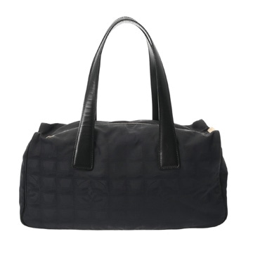 シャネル ニュートラベル ミニボストンバッグ ブラック A23807 ナイロン レディース バッグ 【中古】【bag】