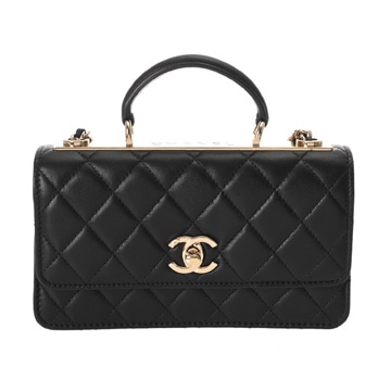 シャネル マトラッセ トレンディCC チェーンウォレット ブラック AP4323 ラムスキン レディース バッグ 【中古】【bag】