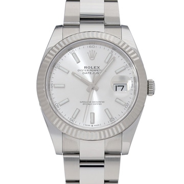 ロレックス デイトジャスト 41 126334 シルバー メンズ 時計 【中古】【wristwatch】