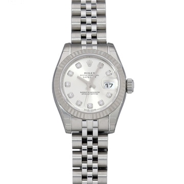 ロレックス デイトジャスト 179174G シルバー/ダイヤモンド レディース 時計 【中古】【wristwatch】