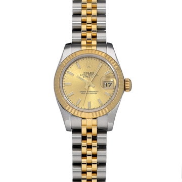 ロレックス デイトジャスト 179173 シャンパン レディース 時計 【中古】【wristwatch】