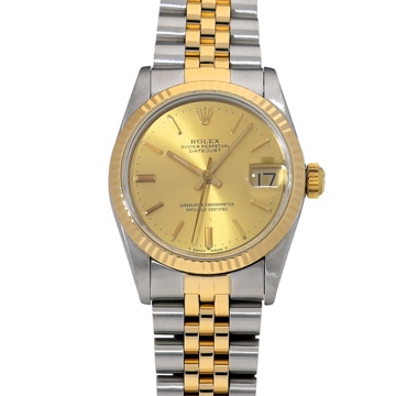 ロレックス デイトジャスト 68273 シャンパン ユニセックス 時計 【中古】【wristwatch】