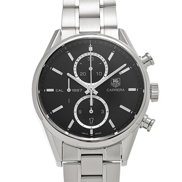 タグ ホイヤー カレラ キャリバー1887 CAR2110.BA0720 ブラック メンズ 時計 【中古】【wristwatch】