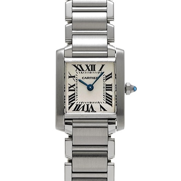 カルティエ タンクフランセーズ SM　 W51008Q3 シルバー レディース 時計 【中古】【wristwatch】