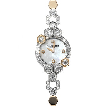 ショーメ ビー マイ ラブ W16503-46A ホワイトシェル/ダイヤモンド レディース 時計 【中古】【wristwatch】