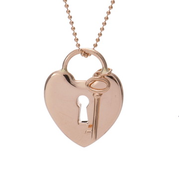 ティファニー ハートロック ネックレス ゴールド K18ピンクゴールド PG レディース ジュエリー 【中古】【jewelry】
