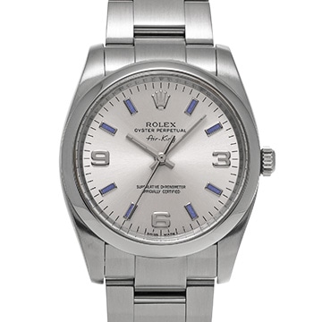 ロレックス エアキング 114200 シルバー メンズ 時計 【中古】【wristwatch】