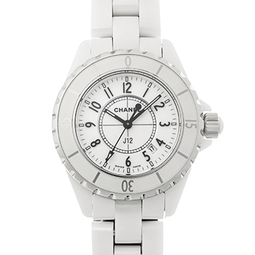 シャネル J12 33MM H0968 ホワイト レディース 時計 【中古】【wristwatch】