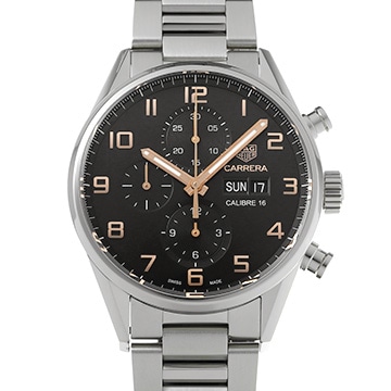 タグ ホイヤー カレラ キャリバー16 クロノグラフ デイデイト CV2A1AB.BA0738 ブラック メンズ 時計 【中古】【wristwatch】