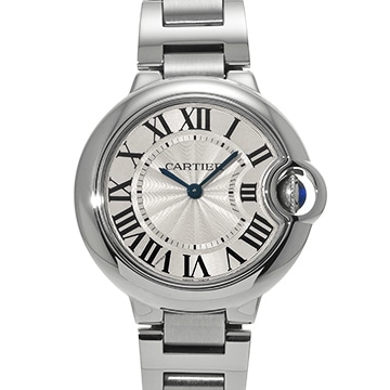 カルティエ バロンブルー 33MM W6920084 シルバー ユニセックス 時計 【中古】【wristwatch】