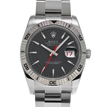 ロレックス デイトジャスト ターノグラフ 116264 ブラック メンズ 時計 【中古】【wristwatch】