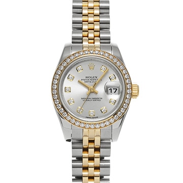 ロレックス レディ デイトジャスト 26 179383G シルバー/ダイヤモンド レディース 時計 【中古】【wristwatch】