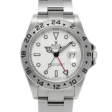 ロレックス エクスプローラーII 16570 ホワイト メンズ 時計 【中古】【wristwatch】