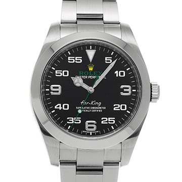 ロレックス エアキング 116900 ブラック メンズ 時計 【中古】【wristwatch】
