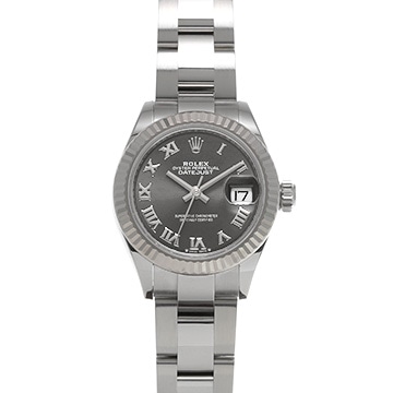 ロレックス レディ デイトジャスト 28 279174 グレー レディース 時計 【中古】【wristwatch】
