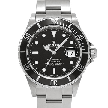 ロレックス サブマリーナ デイト 16610 ブラック メンズ 時計 【中古】【wristwatch】