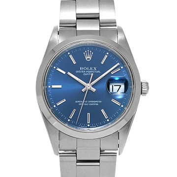 ロレックス オイスターパーペチュアル デイト 15200 ブルー メンズ 時計 【中古】【wristwatch】