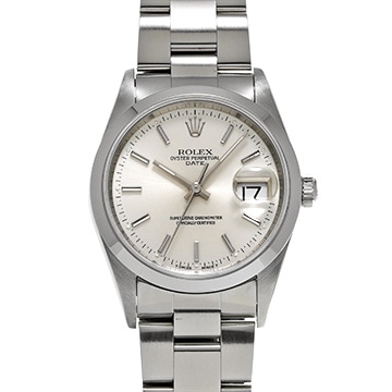 ロレックス オイスターパーペチュアル デイト 15200 シルバー メンズ 時計 【中古】【wristwatch】