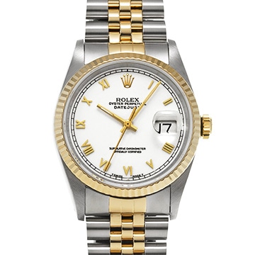 ロレックス デイトジャスト 16233 ホワイト メンズ 時計 【中古】【wristwatch】