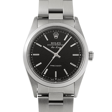 ロレックス エアキング 14000M ブラック メンズ 時計 【中古】【wristwatch】