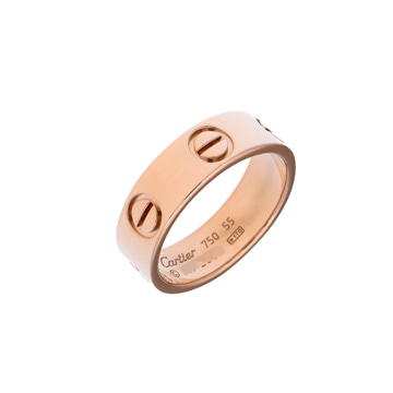 カルティエ ラブリング #55 ゴールド K18ピンクゴールド PG レディース ジュエリー 【中古】【jewelry】