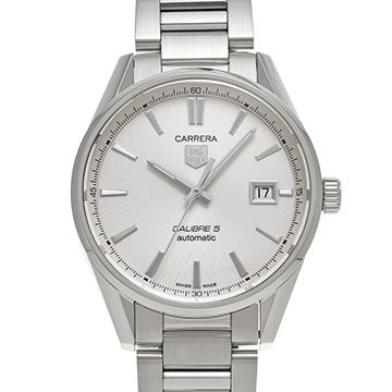 タグ ホイヤー カレラ キャリバー5 WAR211B.BA0782 シルバー メンズ 時計 【中古】【wristwatch】