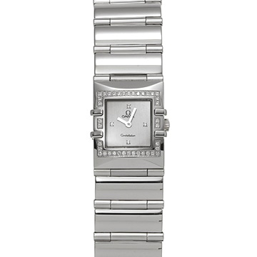 オメガ コンステレーション カレ クアドラ  1528.36 グレー/ダイヤモンド レディース 時計 【中古】【wristwatch】