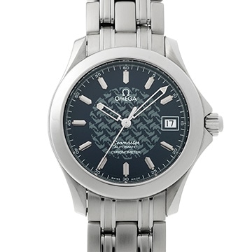 オメガ シーマスター 120 ジャック・マイヨール 1997 2500.80 ブルー メンズ 時計 【中古】【wristwatch】