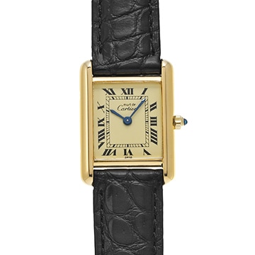 カルティエ マストタンク SM W1003153 アイボリー レディース 時計 【中古】【wristwatch】
