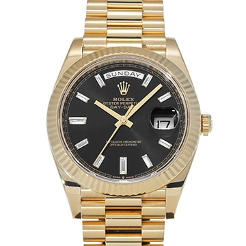 ロレックス デイデイト 40 228238A ブラック/ダイヤモンド メンズ 時計 【中古】【wristwatch】