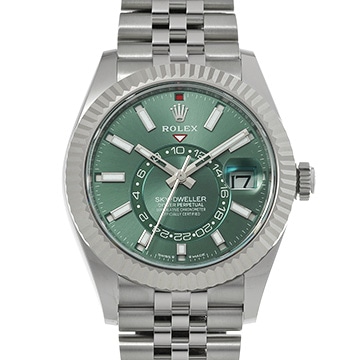 ロレックス スカイドゥエラー 336934 ミントグリーン メンズ 時計 【中古】【wristwatch】