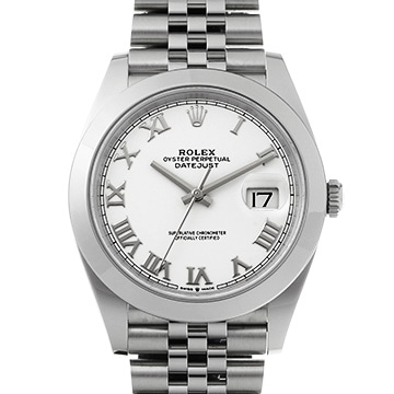 ロレックス デイトジャスト 41 126300 ホワイト メンズ 時計 【中古】【wristwatch】