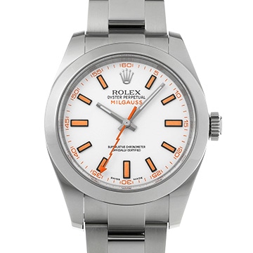 ロレックス ミルガウス 116400 ホワイト メンズ 時計 【中古】【wristwatch】