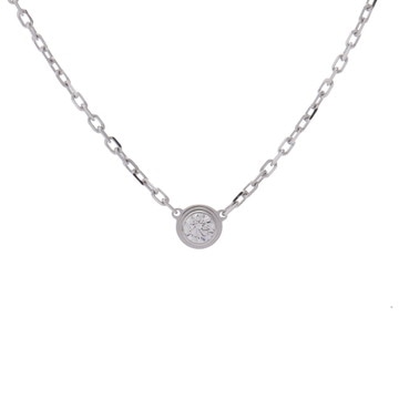 カルティエ ダムールネックレス SM シルバー CRB7215900 K18ホワイトゴールド WG レディース ジュエリー 【中古】【jewelry】