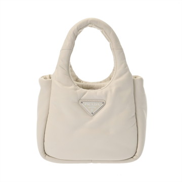 プラダ ミニハンドバッグ 2WAY ホワイト 1BA359 ナッパレザー レディース バッグ 【中古】【bag】